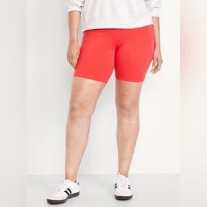 Old Navy Women's Vibrant Coral Bike Shorts